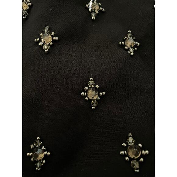 Jovonna Premier Black Embellished Knee-Length Pencil Skirt Size 6 - Picture 4 of 7